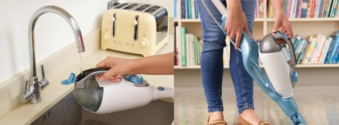 Mop parowy BLACK&DECKER FSMH1321 wskaznik gotowosci pracy