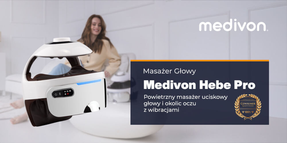 Masażer do głowy MEDIVON Hebe Pro Biały w domowym zaciszu