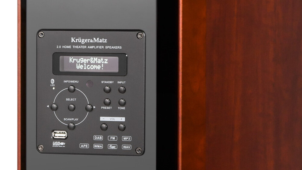 Kolumny głośnikowe KRUGER&MATZ Passion 2.0  - funkcjonalność