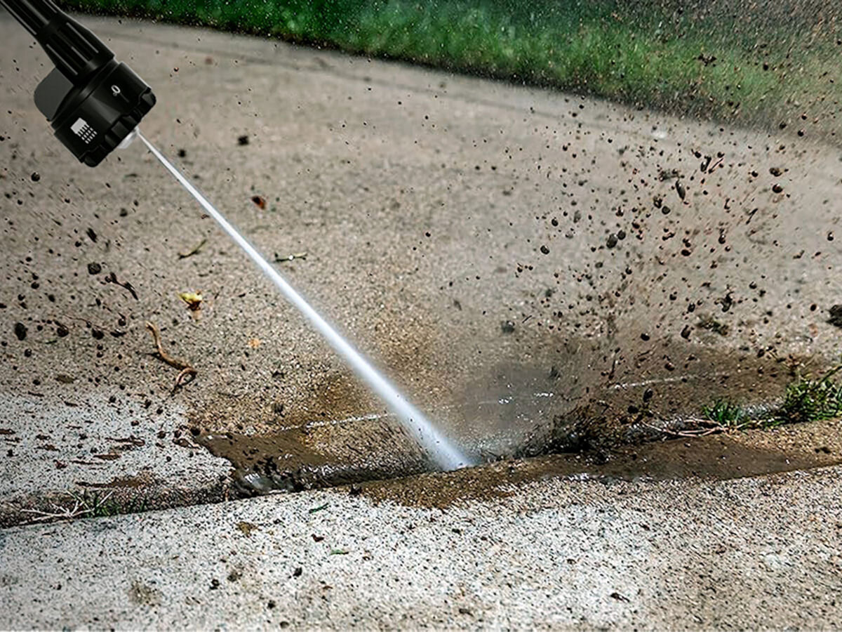 Myjka ciśnieniowa IMOU GYQXJ, ciśnienie, tryby, spryskanie, mycie, dysza myjki mocno myje podłoże twarde