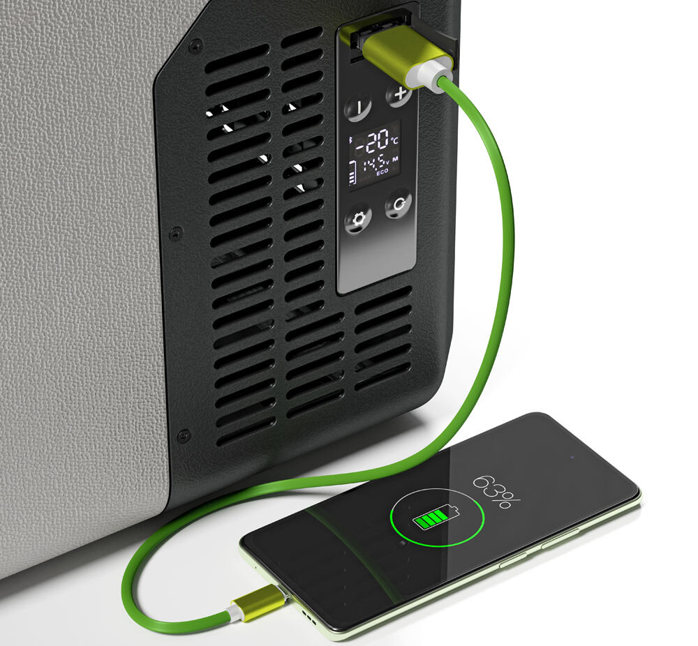 Lodówka YETICOOL ET18 bateria modułowa prąd stały zasilanie prąd zmienny panel fotowoltaiczny