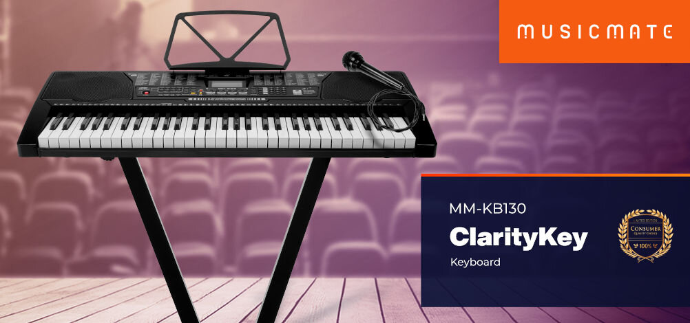 Keyboard MUSICMATE MM-KB130 ClarityKey Czarny