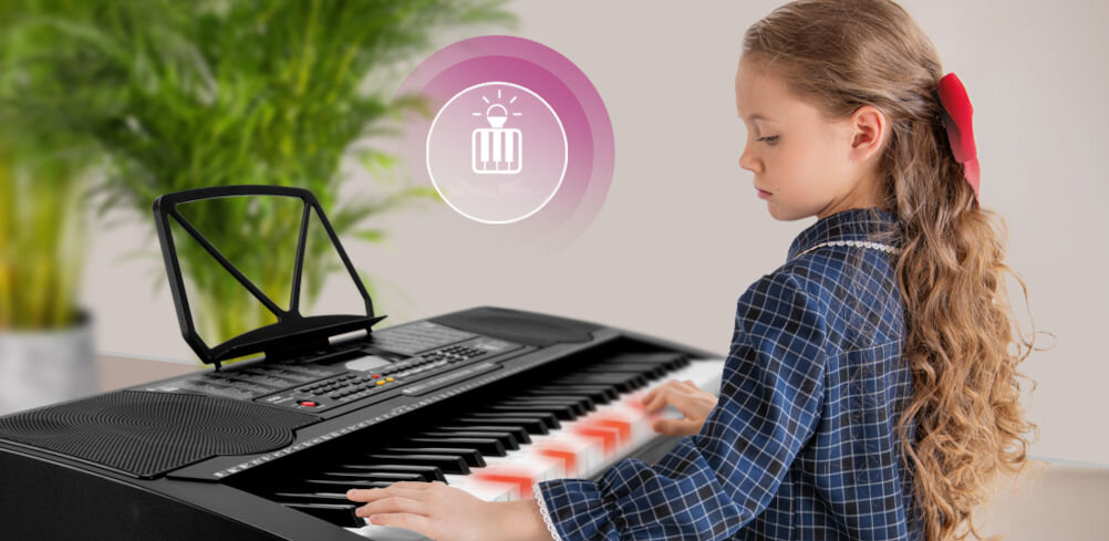 Keyboard MUSICMATE MM-KB130 ClarityKey Czarny podświetlane klawisze