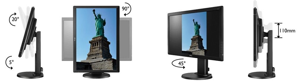 Monitor BENQ BL2405HT - Pivot