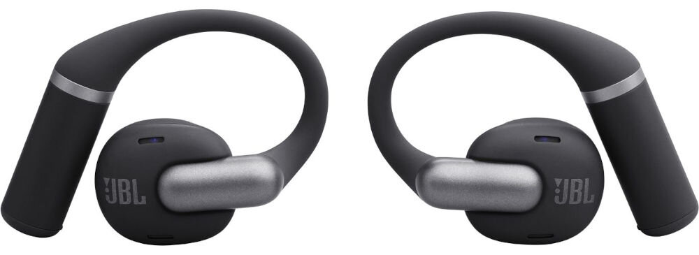 Słuchawki powietrzne JBL Sense Pro regulowany pałąk silikon tytan stabilność, słuchawki na białym tle
