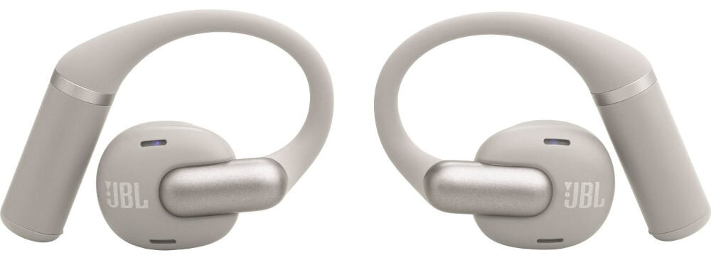 Słuchawki powietrzne JBL Sense Pro regulowany pałąk silikon tytan stabilność, słuchawki na białym tle