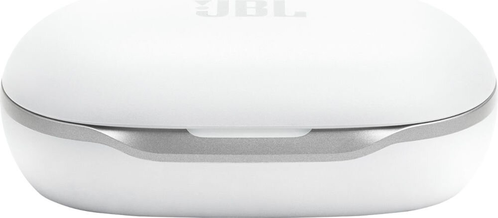 Słuchawki powietrzne JBL Sense Pro komfort IP54 odporność na deszcz, etui na białym tle