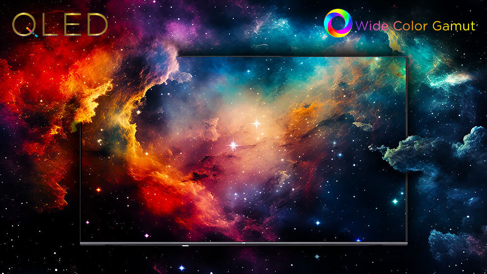 JVC LT-75VDQ7500 czerń jest głęboka paletą barw Wide Color Gamut QLED - ekran bogaty w barwy