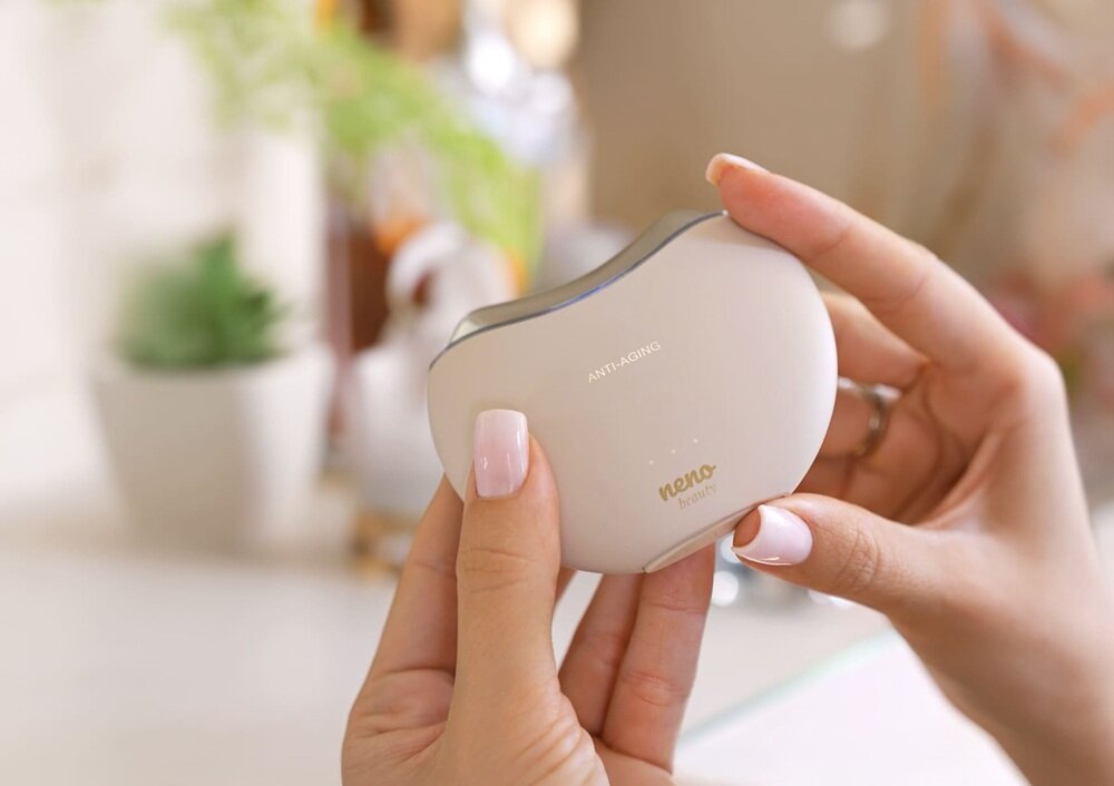 Liftingujący masażer do ciała i szyi NENO BEAUTY Auri wbudowana funkcja pamięci, zapamiętuje ostatnie ustawienia, bez ponownej konfiguracji