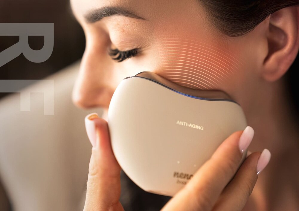 Liftingujący masażer do ciała i szyi NENO BEAUTY Auri technologia RF, lepsza regeneracja skóry, poprawa jędrności