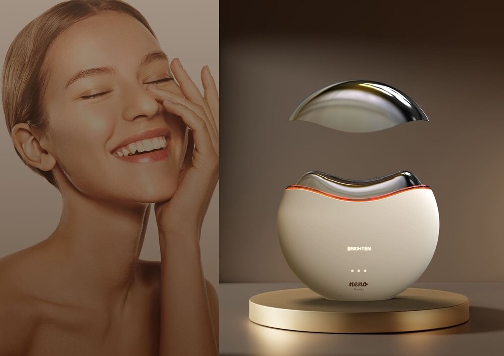 Liftingujący masażer do ciała i szyi NENO BEAUTY Auri czerwone światło LED, regeneracja skóry, zdrowszy wygląd skóry