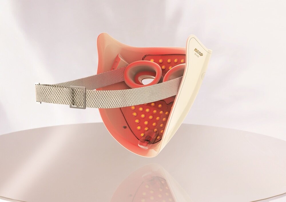 Maska LED NENO BEAUTY Alva regeneracja skóry, poprawa elastyczności, działanie antybakteryjne, bezpieczna, wygodna