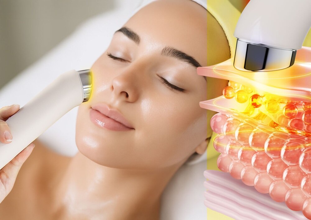 Urządzenie do pielęgnacji twarzy NENO BEAUTY Luve wsparcie wchłaniania produktów, poprawa mikrokrążenia, wyrównanie kolorytu skóry, wzmocnione działanie