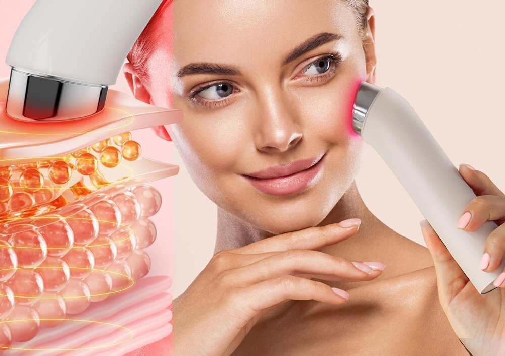 Urządzenie do pielęgnacji twarzy NENO BEAUTY Luve stymulacja mięśni, poprawa napięcia skóry, naturalne ujędrnianie skóry, młodsza i bardziej sprężysta skóra