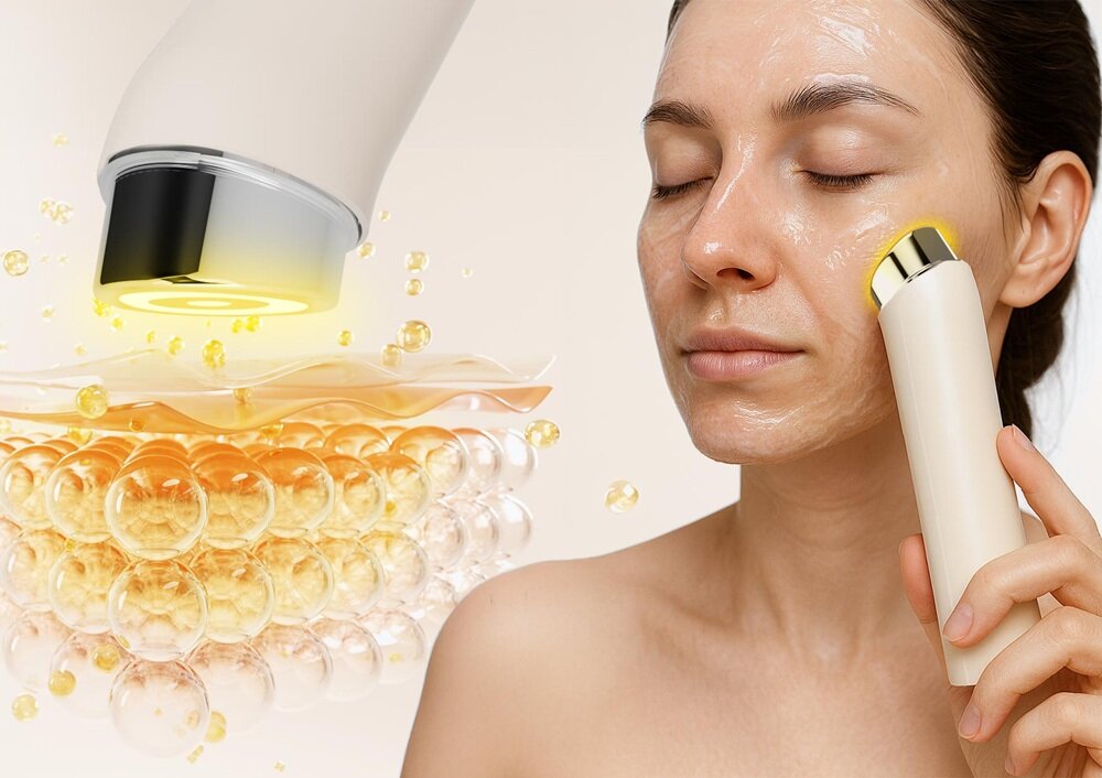 Urządzenie do pielęgnacji twarzy NENO BEAUTY Luve większa przepuszczalność kosmetyków, skuteczniejsza pielęgnacja, w domowym zaciszu