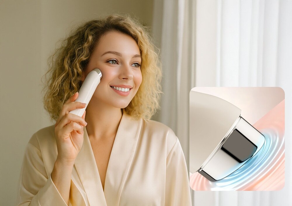 Urządzenie do pielęgnacji twarzy NENO BEAUTY Luve wibracje soniczne, skutecznie, kompleksowo, wchłanianie składników aktywnych, różne tryby pracy