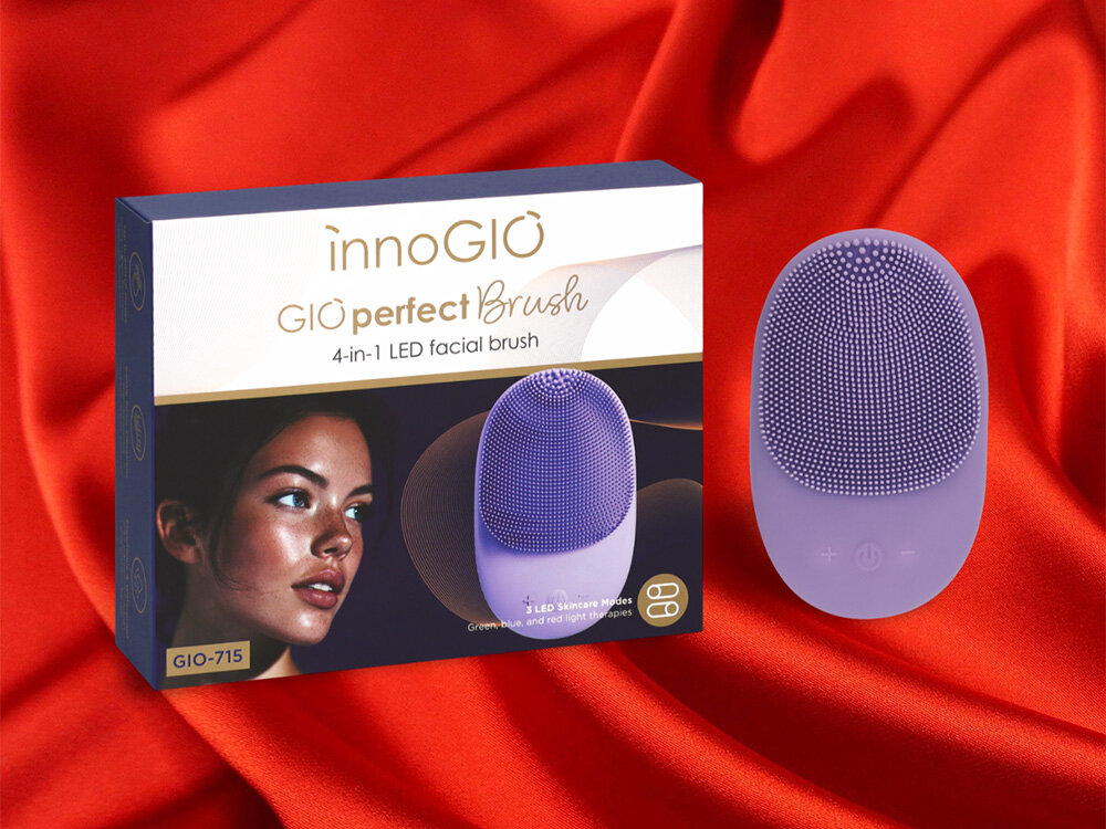 Szczoteczka do twarzy INNOGIO Gioperfect Brush GIO-715 Wodoodporna i bezpieczna klasa wodoodporności IPX7 magnetyczne złącze timer automatycznie wyłącza czas