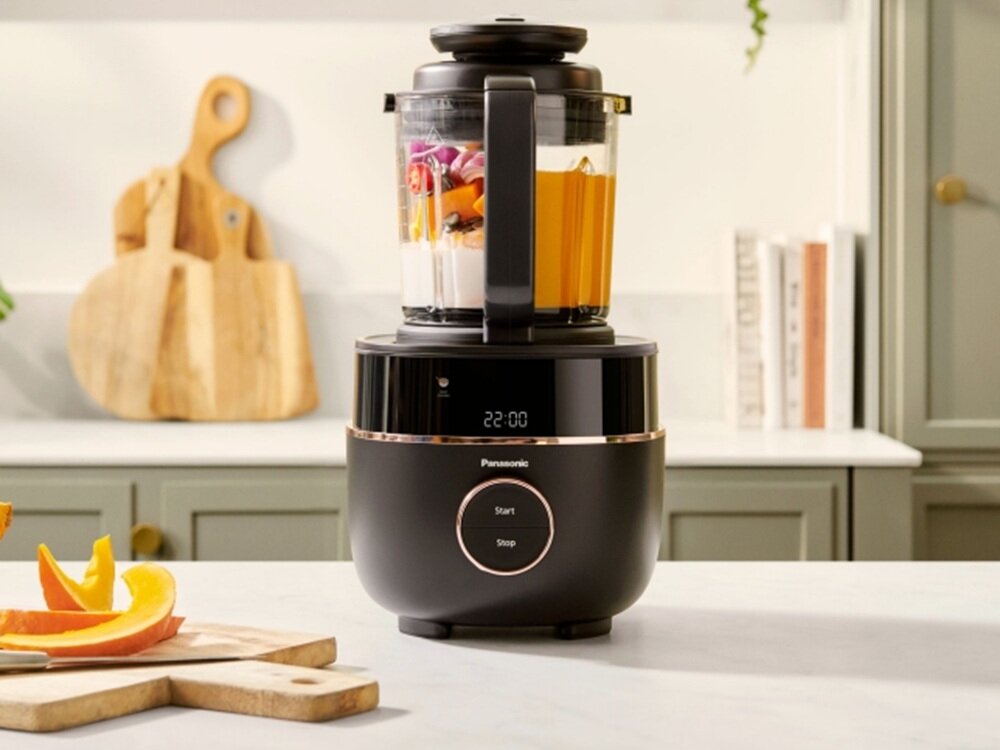 Blender kielichowy PANASONIC MX-HG4401KXE z funkcją gotowania zdrowe i szybkie posiłki, świeże potrawy, na ciepło i na zimno, w kilka chwil