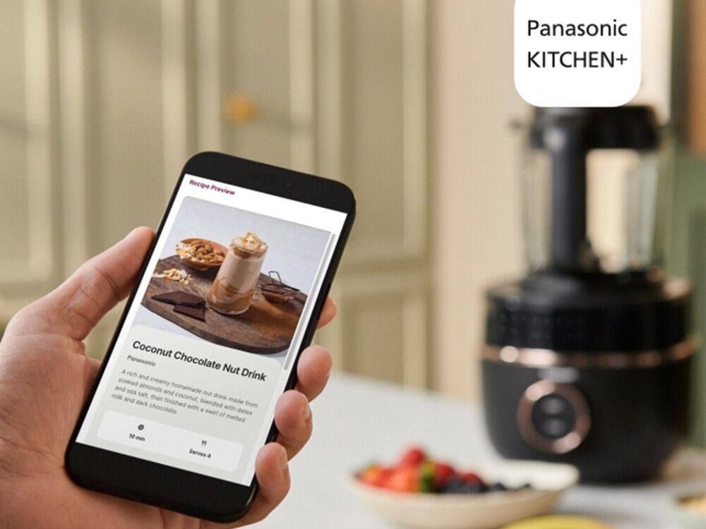 Blender kielichowy PANASONIC MX-HG4401KXE z funkcją gotowania darmowa aplikacja, 50 przepisów, instrukcje krok po kroku, rónież online