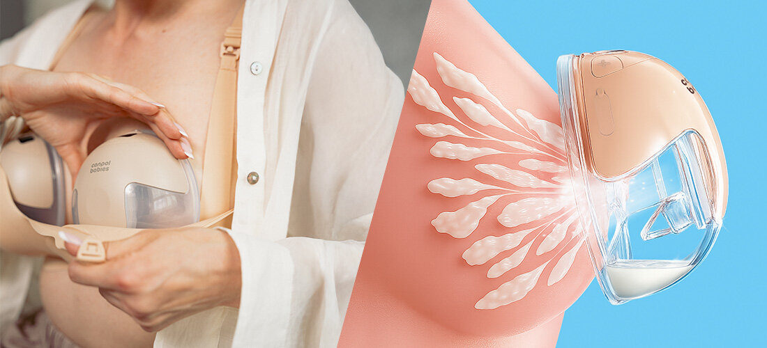 Laktator CANPOL BABIES podwójny SmartSense Duża moc odciągania nawet 36 kPa od pierwszych dni aż po późniejsze etapy dopasowanie potrzeby  Możliwość wyboru poziomu mocy