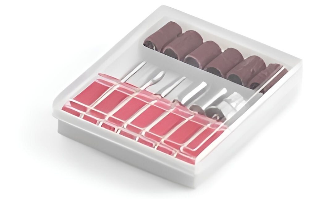 Frezarka do paznokci NAIL DRILL DM-998 Biały frezy diamentowe nosnik spiłowywanie masy żelowej akrylowej nakładki na frezy jednorazowe higiena