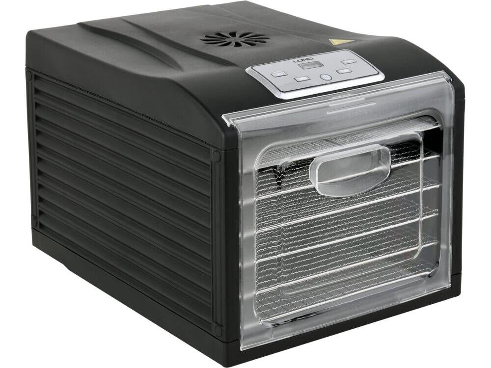 Suszarka do grzybów LUND 68272 moc nominalna moc maksymalna owoce warzywa grzyby kwiaty zioła mięsa ryby możliwości żywność