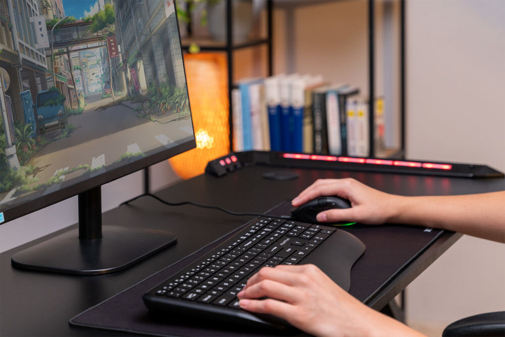 Klawiatura XQUANTUM WK300K mechanizm nożycowy cicha praca niski profil