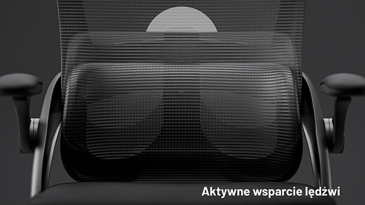 Fotel DIABLO CHAIRS V-Light Czarny Dynamic LumbarCare™ prozdrowotna pozycja