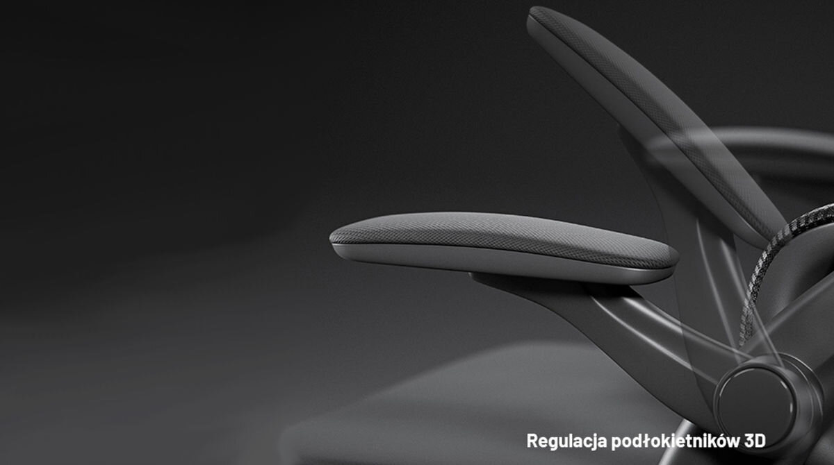 Fotel DIABLO CHAIRS V-Light Czarny regulowane podłokietniki miękki materiał Armtech LiftUp regulacja przód-tył boki możliwość podniesienia