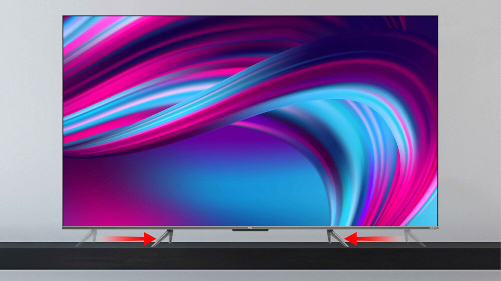 Telewizor TCL C635  - podstawa