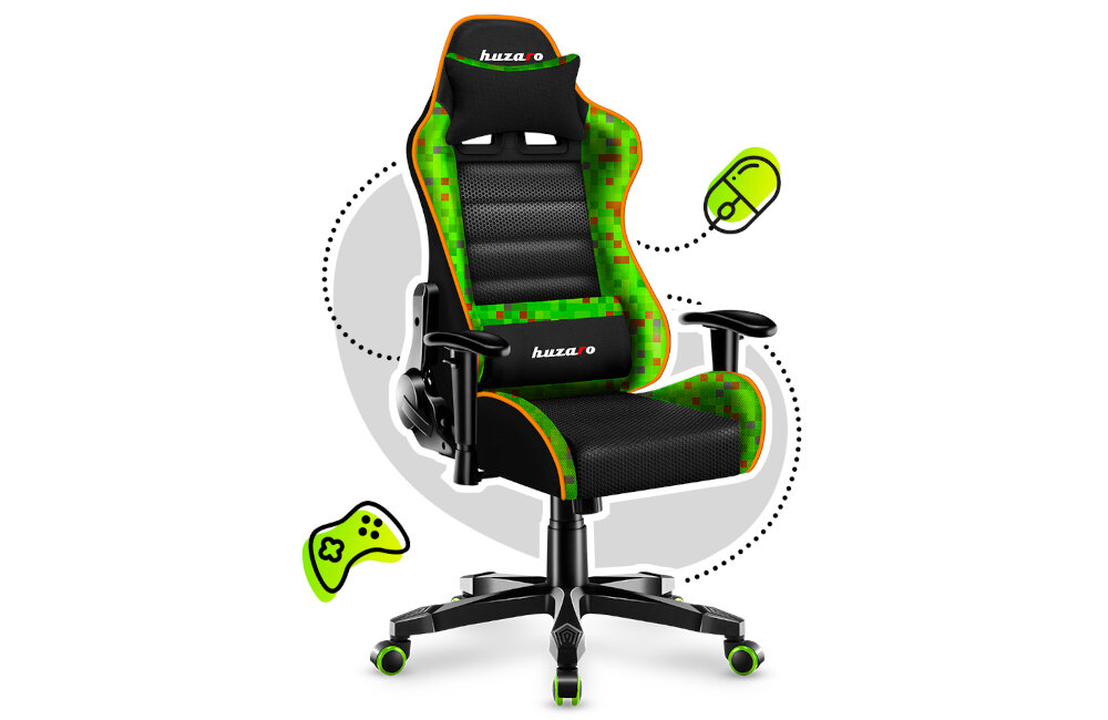 Fotel HUZARO Ranger 6.0 oparcie kark zdrowie bezpieczeństwo