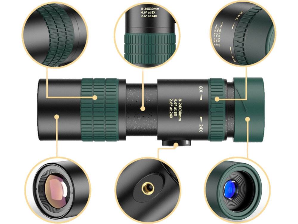 Monokular APEXEL APS-24x30 obiektyw szerokokątny zasięg