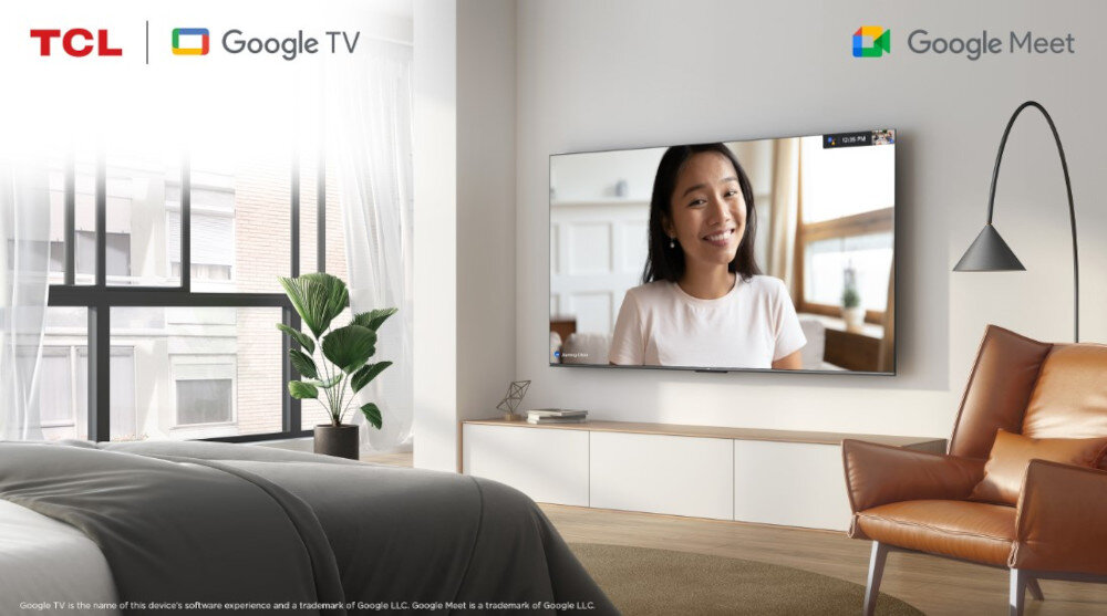 Telewizor TCL P755  - google meet