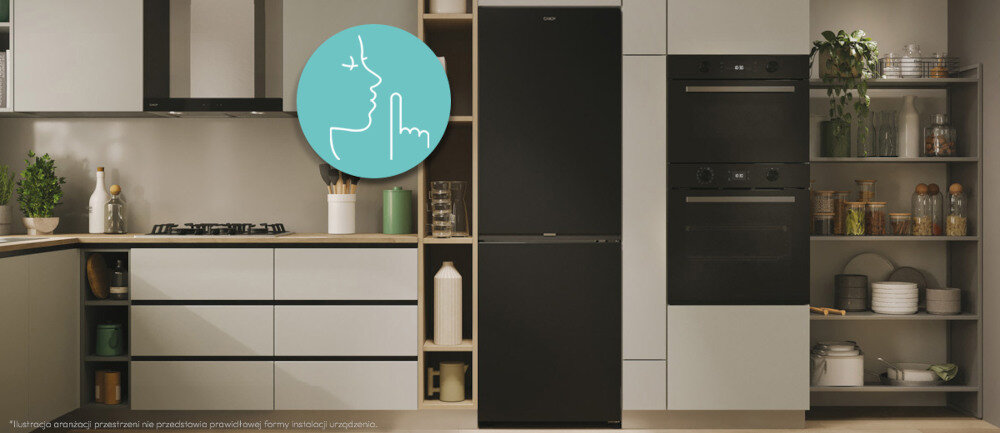 LODÓWKA CANDY CNCQ2T620EB cicha praca 37 db dźwięk głośność pracy