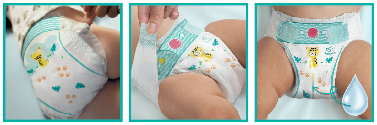 Pieluchy PAMPERS Active Baby 4 (132 szt.) bezpieczne wygodne szybkieschnięcie przetestowane dermatologicznie
