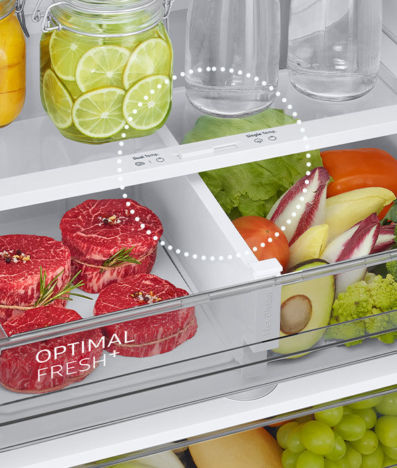 Zdjęcie - Media Expert - lodówka RB38C607AB1 - komora zero Optimal Fresh+ Zdjęcie - Media Expert - lodówka Samsung RB38C607AB1 - komora zero Optimal Fresh+