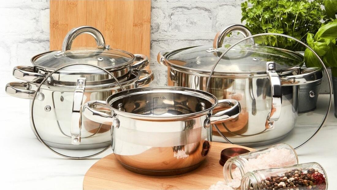 Zestaw garnków TADAR Roger (12 elementów) Wysoka jakość