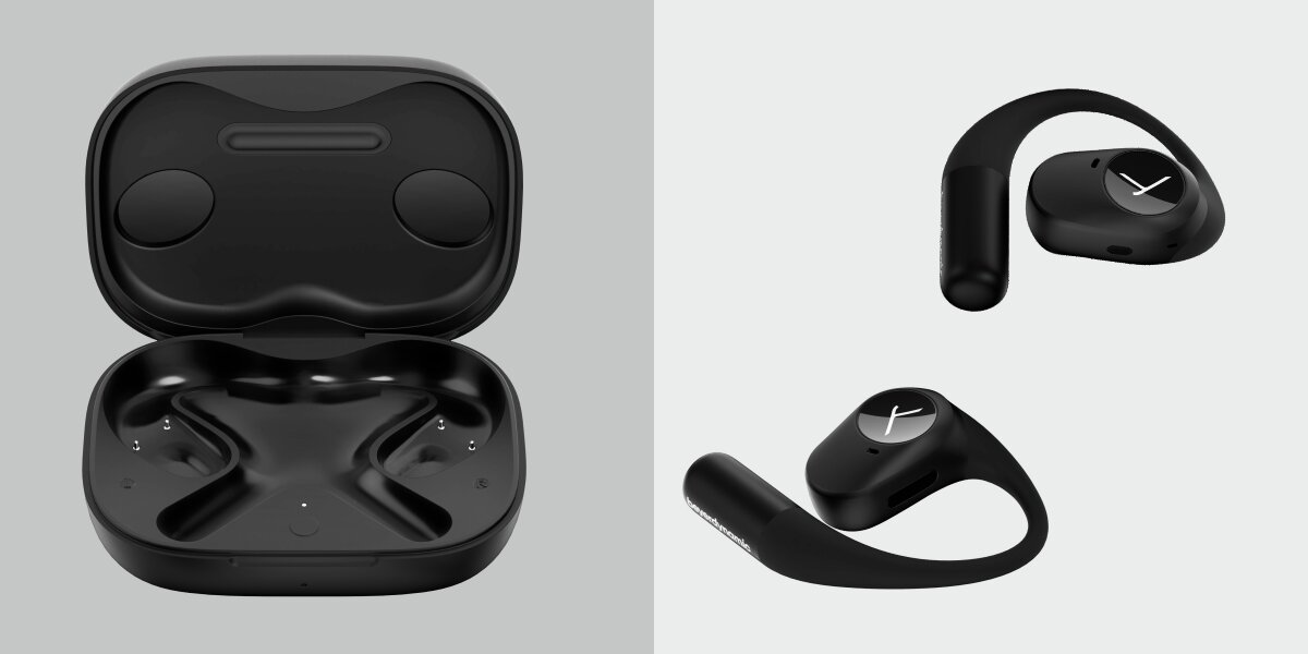 Słuchawki powietrzne BEYERDYNAMIC Amiron 200 - Zawsze wyraźne rozmowy, dwa mikrofony MEMS, ENC, słuchawki z etui ładującym na jasnym tle