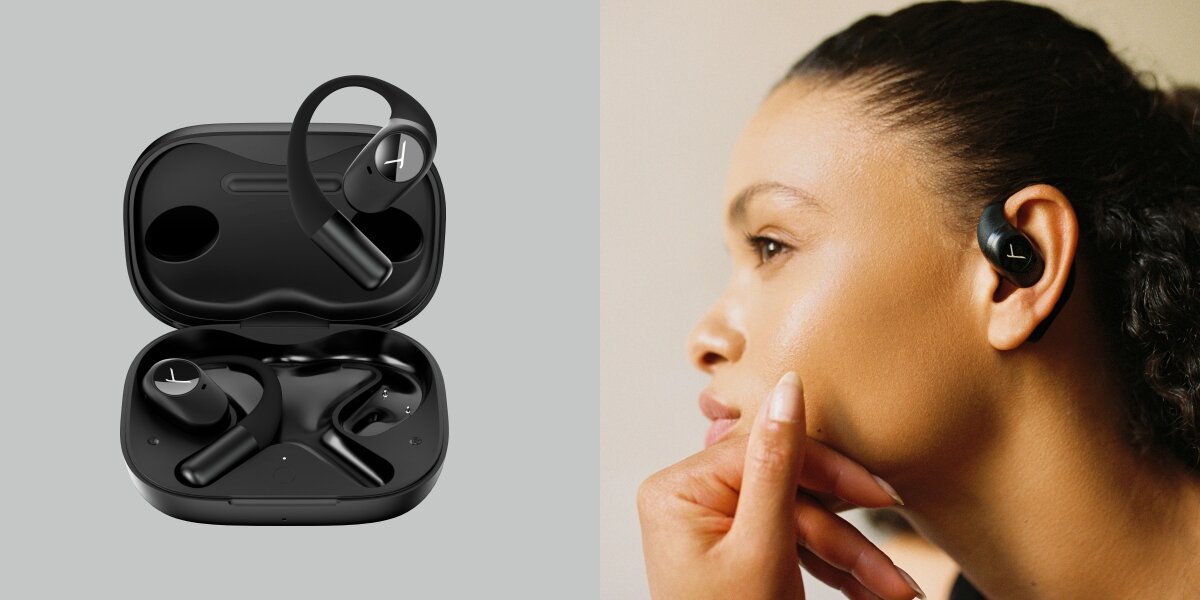 Słuchawki powietrzne BEYERDYNAMIC Amiron 200 - Personalizacja dźwięku, BEYERDYNAMIC App, 5-pasmowy equalizer, automatyczne wyłączanie, asystent głosowy, osoba z założonymi słuchawkami