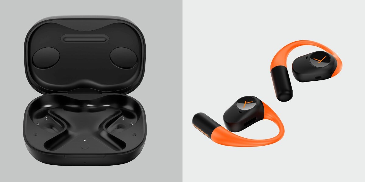 Słuchawki powietrzne BEYERDYNAMIC Amiron 200 - Zawsze wyraźne rozmowy, dwa mikrofony MEMS, ENC, słuchawki z etui ładującym na jasnym tle