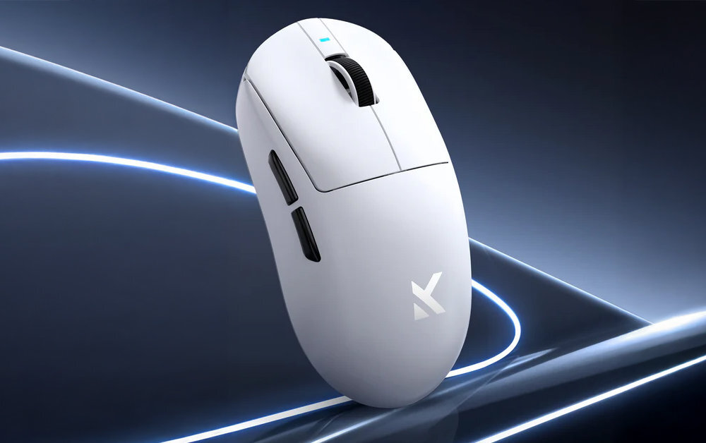 MCHOSE A7 Ultra - myszka na ciemnogranatowym tle