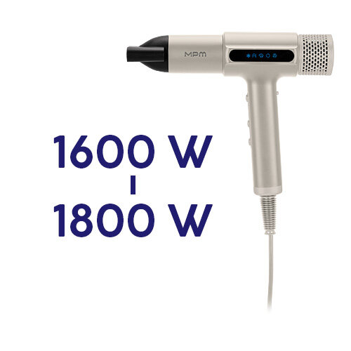 Suszarka do włosów MSW-26 z oznaczeniem mocy 1600 W i 1800 W.