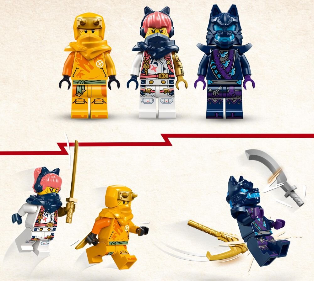 LEGO 71810 NINJAGO Smoczątko Riyu    klocki elementy zabawa łączenie figurki akcesoria figurka zestaw