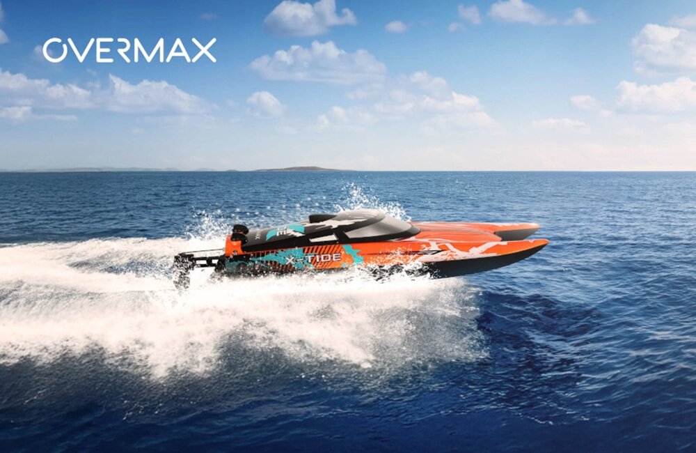 Łódź zdalnie sterowana OVERMAX X-Tide rewelacyjne osiągi, funkcjonalne rozwiązania, spektakularne show
