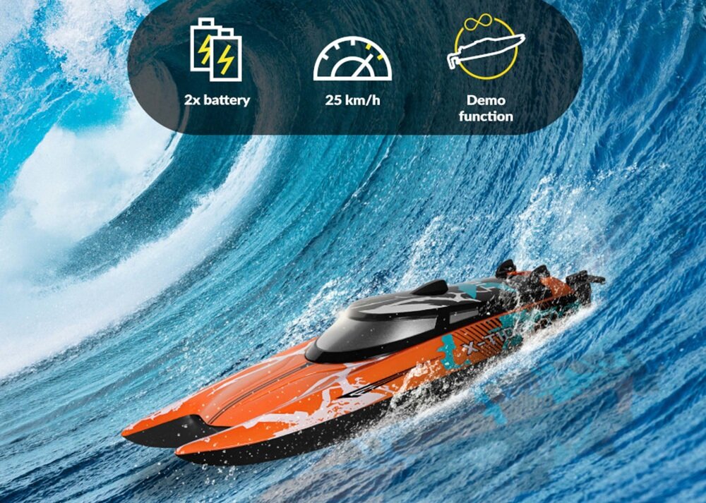 Łódź zdalnie sterowana OVERMAX X-Tide funkcja Demo, akrobacje, przywrócenie prawidłowej pozycji