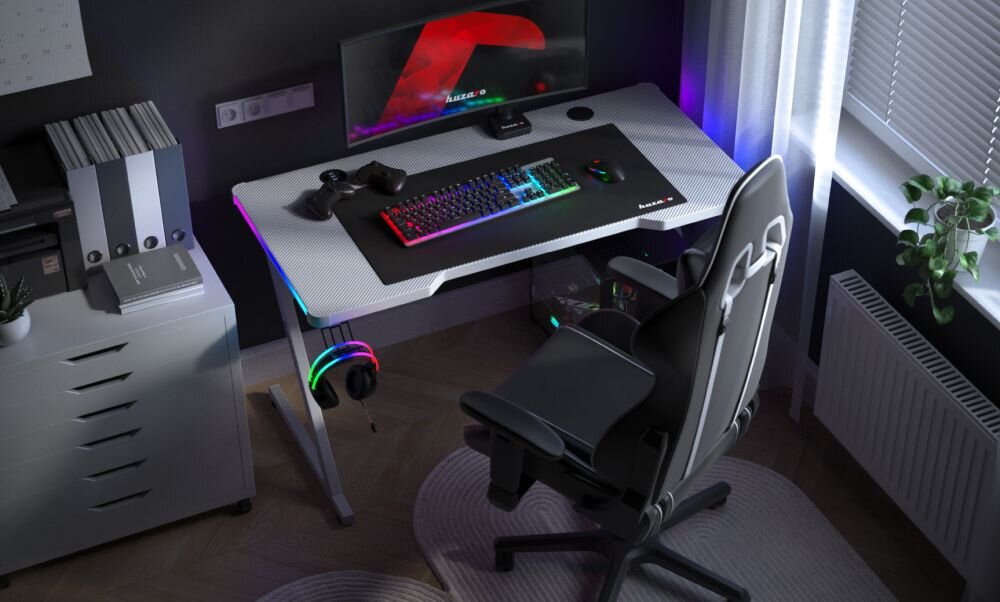 Biurko HUZARO Hero 2.5 mebel wow praktyczny gamingowy design