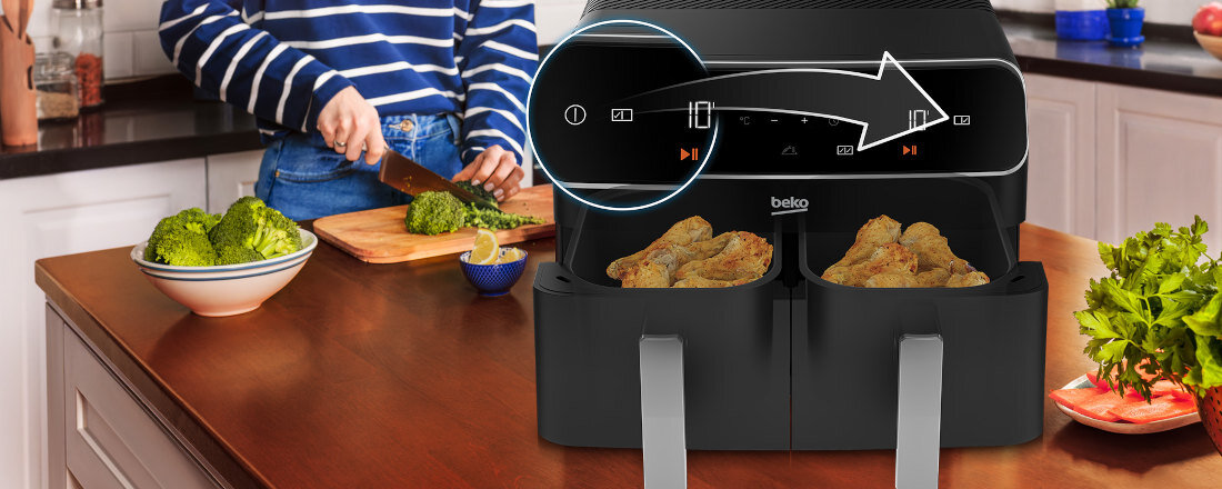 Frytkownica beztluszczowa BEKO FRL5388B Air Fryer Match Cook