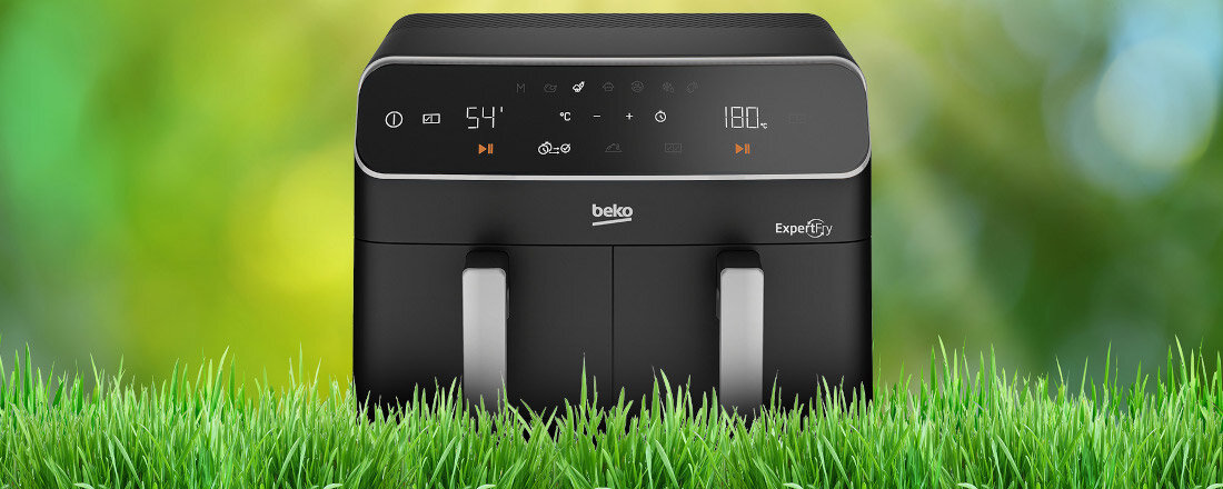 Frytkownica beztluszczowa BEKO FRL5388B Air Fryer wykonany w 100% z recyklingu