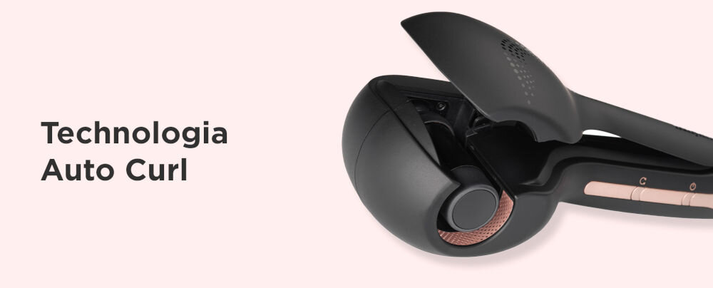 Lokówka automatyczna BABYLISS Air Wave Secret C1900E technologia auto curl silnik cyfrowy kontrola zwijania włosów w komorze równomierne trwałe niezwykłe efekty w prosty sposób