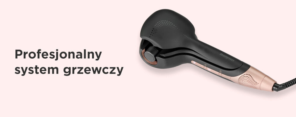 Lokówka automatyczna BABYLISS Air Wave Secret C1900E system grzania 4 grzałki optymalizacja ciepła w komorze kręcenie włosów ceramiczna komora równomierne rozprowadzenie ciepła zdrowy wygląd loków piękne trwałe loki